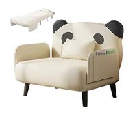 Sleeper chair for adults with 7 cm high elastic mattress, Cama Moderno 3 in 1 sofa, foldable, cozy small armchair/couch for small spaces, home, office (White, 190 x 70 x 29 cm)