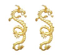 Sleeper Earrings For Women Earrings Gift Exaggerated Golden For Female Retro Temperament Alloy Animal Stud Zodiac Girlfriend Daughter Culture Small Stud (A, One Size)