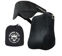 Sleeper Hold Travel Pillow - Real Sleeping Experience on Long Flights - Head Strap with Eye Mask - Super-Soft, Lightweight, Easy-to-Carry, and Machine-Washable Airplane Pillow
