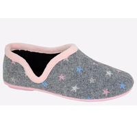 Sleepers Aria Womens Slippers | Slippers | Grey/Pink | UK Size 8