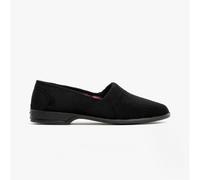 Sleepers AUDREY III Womens Full Wide Slippers Black - UK 8