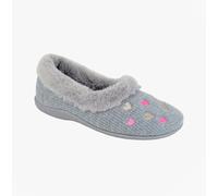 Sleepers DAISY Womens Full Slippers Grey - UK 5