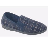 Sleepers Dale Slipper Men's | Slippers | Navy Check | UK Size 13