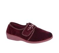 Sleepers Elsie Womens Slippers | Slippers | Burgundy | UK Size 4