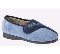 Sleepers Gemma Memory Foam Slippers Womens | Slippers | Navy/Blue | UK Size 6