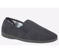 Sleepers Harry Twin Gusset Memory Foam Men's | Slippers | Navy | UK Size 6