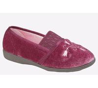 Sleepers Inez Memory Foam Slippers Womens | Slip On Shoes | Heather | UK Size 8