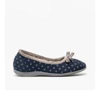 Sleepers LOUISE Womens Full Slippers Navy - UK 4