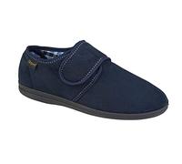 Sleepers Mens Johnny Slippers Navy 9 UK Slip-In Memory Foam Comfort Footbed Contrast Stitching