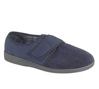Sleepers Tom Touch Fastening Memory Foam Men's Trainers, Size 7 In Navy Blue