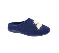 Sleepers Suzie Sheep Memory Foam Mules - Navy, Size 6 UK