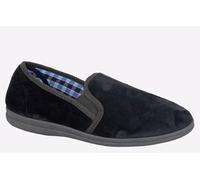 Sleepers Wilson Memory Foam Slipper Men's | Slip On Shoes | Black | UK Size 6