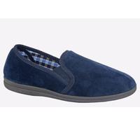 Sleepers Wilson Memory Foam Slipper Men's | Slip On Shoes | Navy | UK Size 7
