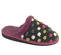 Sleepers Womens Donna Superlight Thermal Mule Slippers Purple 6 UK LS319