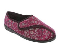 Sleepers Womens Janice Budget Price Adjustable Slipper In Wine Size: 7