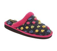 Sleepers Womens/Ladies Donna Mule Slippers (4 UK) (Fuchsia/Multi)
