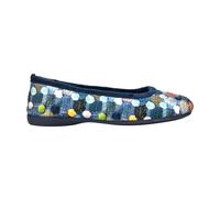Sleepers Women's Samira Ballerina Slippers in Blue | Size: 5 Sleepers Blue 5