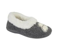 Sleepers Women's Sheep Faux Fur Slippers in Grey | Size: 8 Sleepers Grey 8