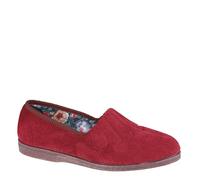 Sleepers Zara Fan Stitch Slippers - Wine - 9 UK