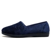 Sleepers Zara Slippers Womens Wide Fit | Slippers | Navy Blue | UK Size 6