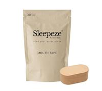 Sleepeze Remedies Mouth Tape for Sleeping x 30, Beige Fabric Sleep Tape, Strong but Gentle Adhesive Mouth Tape, Anti Snoring Aid for Women and Men, Sleep Strip That Improves Nose Breathing