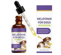 Sleeping Aid for Dogs, 60 ml, Natural Liquid Drops Against Body Tension, Sleeping Aid for Dogs, for Feeding, Body Relaxation, for Puppies, Small, Medium, Large Breeds and Travel