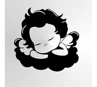 Sleeping Angel Cherub Cloud Reusable Stencil A5 A4 A3 & Bigger Sizes Wall Decor / Kids33 (Mylar Reusable Stencil, A4 Size - 210 x 297 mm, 8.3 x 11.7 in)