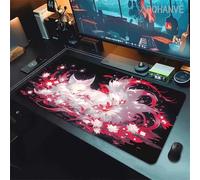 Sleeping Animals Large Gaming Mouse Pad, 1000x500x2mm Extended gaming mouse mat XXL improved Precision and Speed Mousemat with Stitched Edges, Desk Mat for Keyboard and Mouses