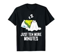 Sleeping Avocado Morning Tired Just Ten More Minutes T-Shirt
