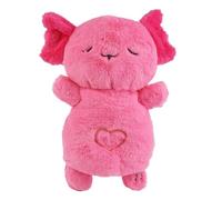 Sleeping Axolotl, Soothe Snuggle Axolotl Plush Calming Axolotl Toy Breathing Stuffed Animal Sleeping Buddy Soothing Stuffed Animal with Music Lights & Rhythmic Motion(Pink)