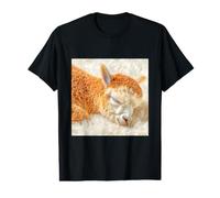 Sleeping Baby Alpaca Cute Animal Llama Value Graphic T-Shirt