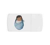 'Sleeping Baby in Blue' Pill Box with Tablet Splitter (PI00034072)