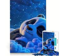 Sleeping Baby Panda Jigsaw Puzzle for Teenagers 1000 Pieces Fine Logic Toy Calm Pastime Neat Edge Art Collection Piece 38x26cm