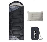 Sleeping Bag - 3-4 Seasons Camping Sleeping Bags for Adults kids Girls Boys for Hiking, Backpacking, Cold Weather & Warm Lightweight Travel Gear (Dark-gray, Single 86.61''x33.46'')