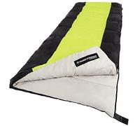 Sleeping Bag - 3 Season Warm and Cool Weather Sleeping Bags for Adults, Teens, and Kids - Lightweight Compact Spring Summer Fall Camping Sleeping Bag - Camping Essentials by Wakeman (Neon Green)