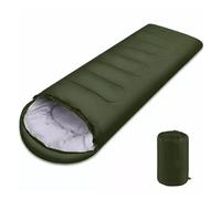 Sleeping Bag Camping Sleeping Bag Lightweight 4 Season Warm Envelope Backpacking Outdoor Mummy Cotton Winter Sleeping Bag(Green)
