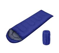 Sleeping Bag Camping Sleeping Bag Warm 4 Season Lightweight Envelope Backpacking Outdoor Mummy Cotton Winter Sleeping Pad For outdoor use(Blue)