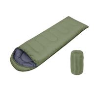 Sleeping Bag Camping Sleeping Bag Warm 4 Season Lightweight Envelope Backpacking Outdoor Mummy Cotton Winter Pad(Green)