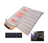Sleeping Bag Electric Heated Sleeping Bag For Adults Heating Pad Waterproof Winter Warm Heating Cushion Outdoor Camping Travel Hiking For outdoor use(Orange)