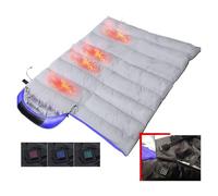 Sleeping Bag Electric Heated Sleeping Bag For Adults Heating Pad Waterproof Winter Warm Heating Cushion Outdoor Camping Travel Hiking For outdoor use(Blue)