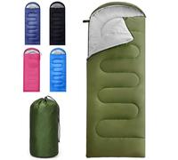 Sleeping Bag for Adults 3-4 Seasons Ultralight, Green 1.3kg
