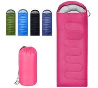 Sleeping Bag for Adults 3-4 Seasons Ultralight, Rose Red 1.3kg