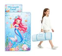 Sleeping Bag for Boys Girls Foldable Nap Mat with Removable Pillow and Minky Blanket Lightweight Warm Toddler Slumber Bag for Bedroom Nursery Travel Gift for Birthday Christmas 24 × 59 In