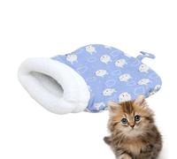 Sleeping Bag for Cats - Plush Portable Cave Nest | Cat Bed Cave | For Pet Kittens in Winter for Indoor Areas Such as Home and Flat in Cold Weather for Nap Time and