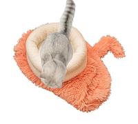 Sleeping Bag for Cats | Semi-enclosed Plush Warm Sack - Vertically Placeable Washable Tail Design Kitten Bed | for Kitten Mice Living Room Bedroom Balcony Indoor Outdoor Autumn