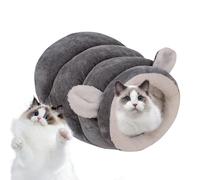 Sleeping Bag for Pets - Cuddly Nest in Semi-Closed and Warm Plush Self-Heating Bed for Cats and Dogs in Winter - Indoor House for Kitten, Hamster, and Small Animals