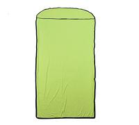Sleeping Bag Liner Ultralight, Elastic Sleeping Sack Liner for Camping, Multifunctional Travel Sheets with Storage Bag, Breathable Polyester Fiber for Outdoor Hiking Backpacking (Fluorescent Green)
