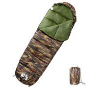 Sleeping Bag Mummy 180x62cm Black/Red 190T Polyester PP Fill 3-Season Adult Lite