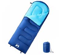 Sleeping Bag Navy/Blue 220x83cm Polyester Shell PP Fill 3-4 Season Adult Compact