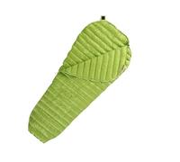 Sleeping Bag Outdoor Camping Ultralight 95% Goose Down Mummy Sleeping Bag Three-Season Down Sleeping Bag For outdoor use(MINI L 256g Green)